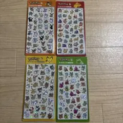 韓国限定　ポケモン 3Dシール 4種セット