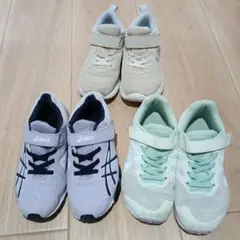 ASICS スニーカー 3足セット 21.0cm レーザービーム