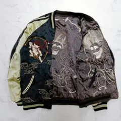 未使用】G.V.G.V. 刺繍サテンシャツ ジャポニズム 着物スリーブシャツ 