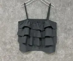 HK WORKS LONDON ティアードフリルキャミビスチェ (M)しまむら