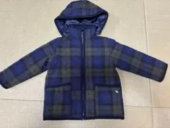 チェック柄フード付きジャケット