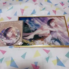 プロセカ はぴこれ バースデー　東雲絵名 アクリル色紙　箔押し缶バッジ　C