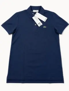 新品タグ付 LACOSTE ラコステ ポロシャツ ネイビー 38レディース日本製のサムネイル