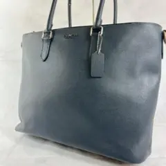 【美品】コーチ ベケット 2way ビジネスバッグ ネイビー レザー 2842 新品未使用】COACH トートバッグ ビジネスバッグ ベケット 2way