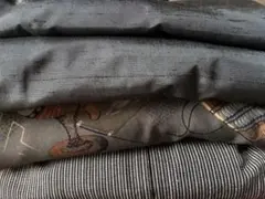 着物まとめ売り　リメイク用　紳士用着物　和服　３点　長期保管品