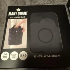 MARY QUANT エコバッグ A4対応 ファスナー付き◇新品未開封