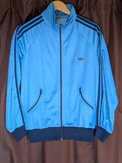 美品 ヴィンテージ adidasジャージトップス 西ドイツ 曲がりポケット