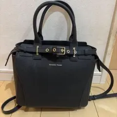 Samantha Thavasa 2way ハンドバッグショルダーバッグブラック
