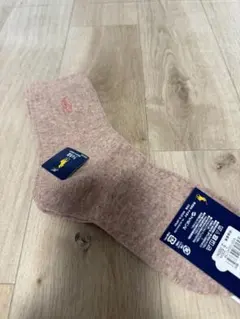 ポロラルフローレン　ピンク リブ編みソックス 22-24 cm