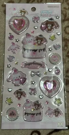 サンリオ　キラキラジュエルシール　シュガーバニーズ