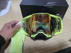 100% ARMEGA ゴーグル ホワイト/ブラック 美品 - メルカリ