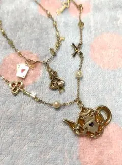 不思議の国のアリス 2連ネックレス axes femme kawaiiのサムネイル