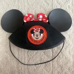ディズニー　ミニーちゃん　イヤーハット