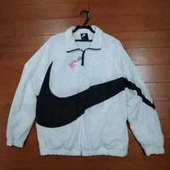 限定値下げ　NIKE ビッグ スウッシュ ウーブンジャケット 白