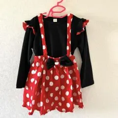 ミニー風ワンピース♡120センチ 長袖　かわいい　コスプレ　ディズニー