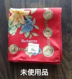 【未使用品】BURBERRY花柄ハンカチ