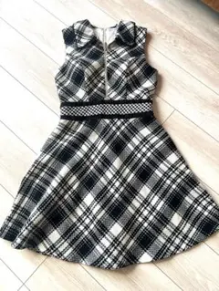 時間限定値下げ☆an 2度着用 ノースリーブチェック柄ワンピース