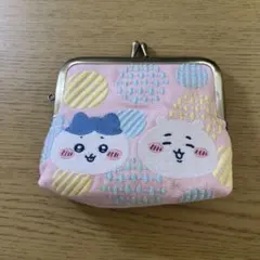 畳刺繍がま口ミニポーチ　ちいかわ&ハチワレ