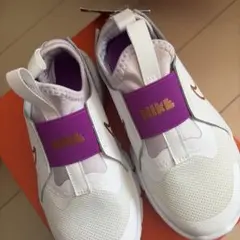 Nike フレックスランナー2 18cm ホワイト/パープル