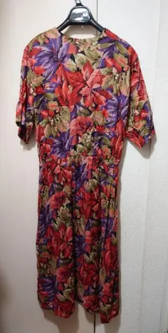 レトロワンピース 花柄 総柄 ヴィンテージ