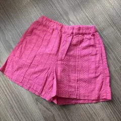 キッズ ハーフパンツ ピンク ウエストゴム