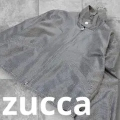 ZUCCA★ズッカ ギンガムチェック ショート丈 ジャケット 冷房対策 薄手 Mのサムネイル