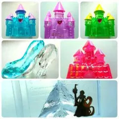 アクリルアイス ＆ ライト シンデレラ お城 絵本 ハイヒール プリンセスセット