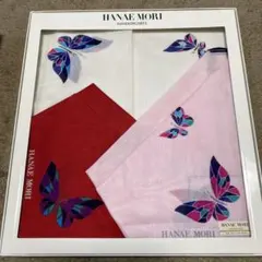 HANAEMORI 蝶デザイン ハンカチ 3枚セット