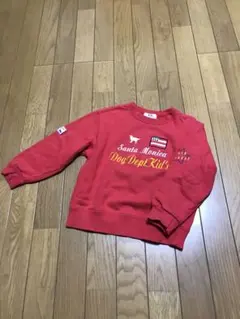 Santa Monica Dog Dept Kid's トレーナー 赤