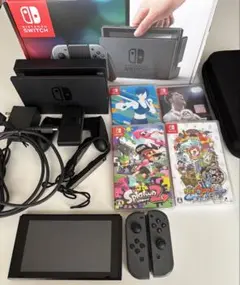 Nintendo Switch 本体 Joy-Con グレー ゲームソフト付き