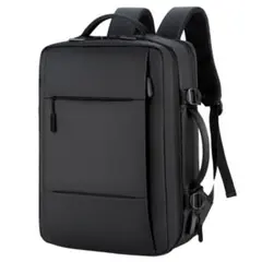 ビジネスバッグ メンズ 大容量 マチ拡張 多機能リュックサック 防水 撥水
