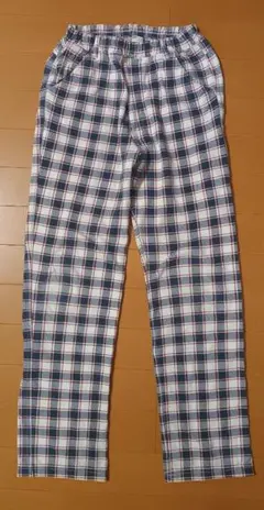 チェック柄ロングパンツ 140サイズ