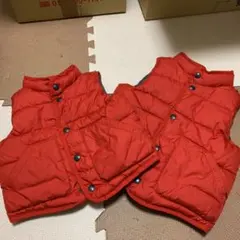 baby GAP ダウンベスト　赤　お揃い