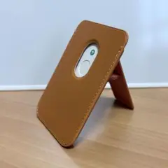 MagSafe対応 スマホスタンド　未使用 カード2枚収納　黄土色