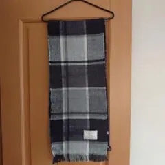 新品アクリル100% チェック柄マフラー