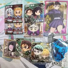 鬼滅の刃 ステッカー ウエハース アクリルキーホルダー セット