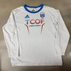 adidas ホワイト 長袖Tシャツ 子供　160センチ