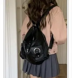 SHEIN リュック トート バッグ ブラック