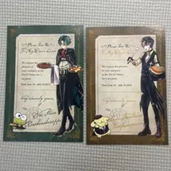 悪魔執事と黒い猫　あくねこ　ポストカード　サンリオコラボ　ナック　ロノ