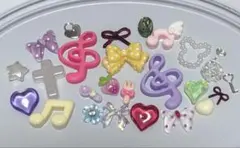 ネイルパーツ 音符 羽 ウィッシュコア リボン 平成女児 クローバー