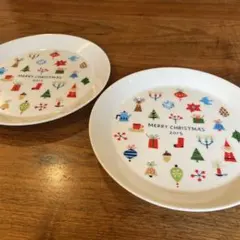 クリスマスプレート 2015 2枚セット