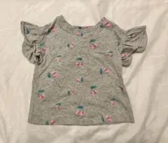 baby gap フリル袖 チェリー柄Tシャツ 4歳用