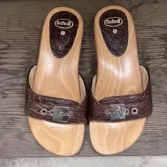 Scholl Pescura 本革ウッドサンダルのサムネイル
