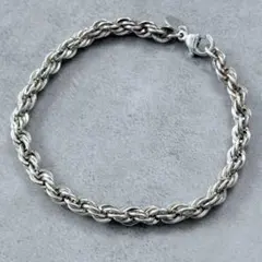 太郎様 ティファニー シルバー 18K ツイスト チェーン ブレスレット