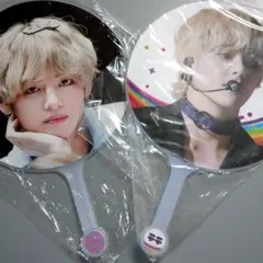 BTS テヒョンうちわ 未使用 2点セット テテ グッズ バンタン V