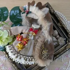 196 ピコニーモ オビツ11トナカイさんのクリスマスワンピース