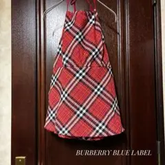 BURBERRY BLUE LABEL チェック柄 ホルターネックトップス赤のサムネイル