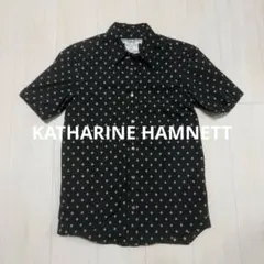 KATHARINE HAMNETT 黒 ドット柄 半袖シャツのサムネイル
