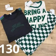 新品未使用　nennen 半袖Tシャツ　ハーフパンツ　３点セット　130