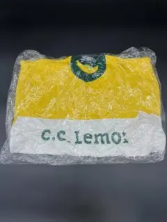 T161 C.C.Lemon ノベルティ トレーナー イエロー×ホワイト 保管品